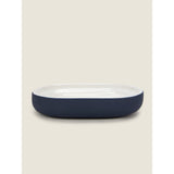 George Home matte navy soap dish 13x9x2.5cm, UK version