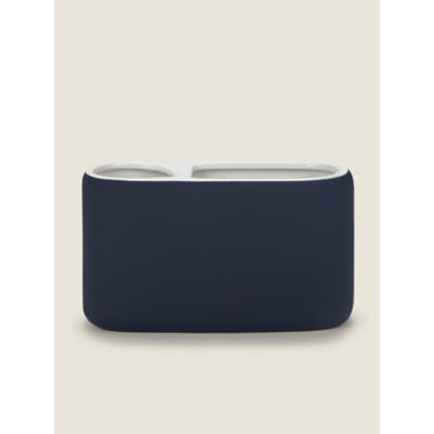 George Home Navy dental organiser stoneware 17cm, UK version