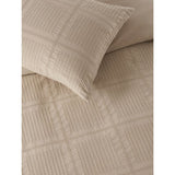 George Home Checked Waffle Duvet Set Super King, UK version