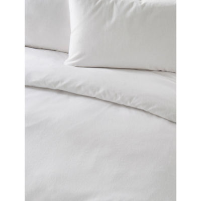 George Home white brushed cotton duvet cover king, UK version