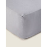 George Home grey fitted sheet single bedding, UK version