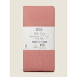 George Home fitted sheet pink brushed cotton single, UK version