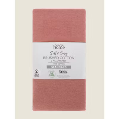 George Home pink pillowcase pair 48x74cm, UK version