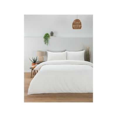 George Home Just Wellness White Cool Touch TENCEL Duvet Set - Super King