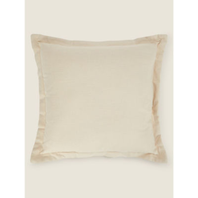 George Home Natural Solid Dyed Cushion 45 x 45 cm, UK version