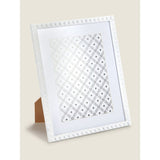 George Home white beaded photo frame 21.5x26.8cm, UK version