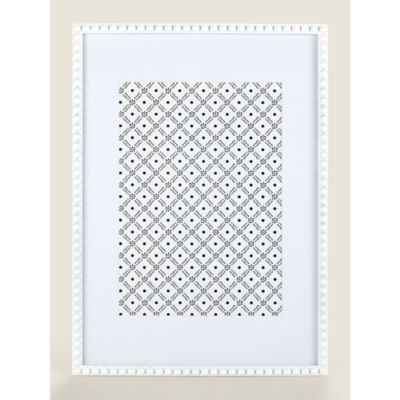 George Home White A4 Injection Beaded Photo Frame, UK version