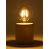 George Home natural pale wood base table lamp, UK version