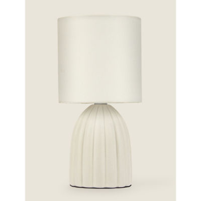 George Home cream mini scallop table lamp 12x12x23.5cm - British product