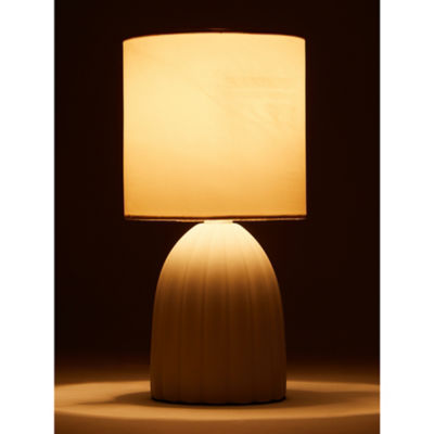 George Home cream mini scallop table lamp 12x12x23.5cm - British product