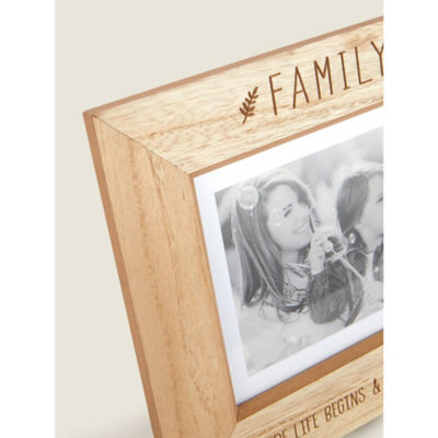 George Home Family Wood Frame landscape photo frame 8x6 inch, UK version