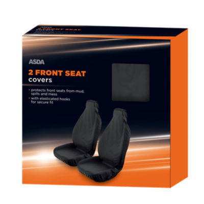 ASDA 2 front seat covers - British product