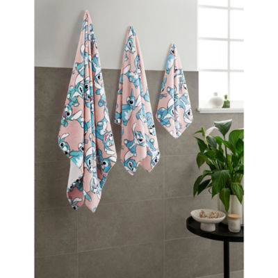 Disney Stitch coral printed bath towel 70 x 130cm - British product