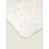 George Home Cream Shaggy Faux Fur Hot Water Bottle