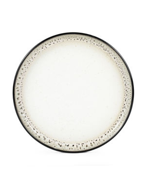 George Home black reactive glaze dinner plate, UK version