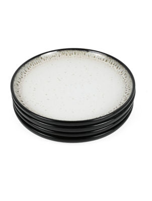 George Home black reactive glaze dinner plate, UK version