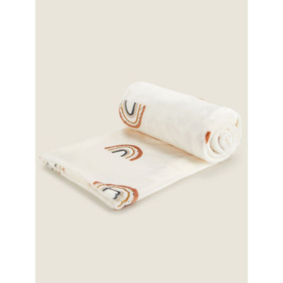 George Home Rainbow Fleece Throw 120x150 cm, UK version