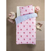 George Home pink strawberry reversible duvet set single, UK version