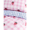 George Home pink strawberry reversible duvet set single, UK version