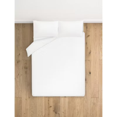 George Home white relaxed washed cotton duvet set king, UK version