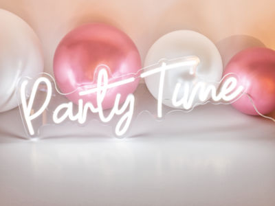 George Home Party Time Light Sign, UK version
