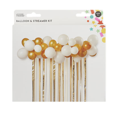 George Home gold balloon and streamer kit 60pk - British product