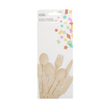 George Home metallic print wooden cutlery 18-piece set, UK version