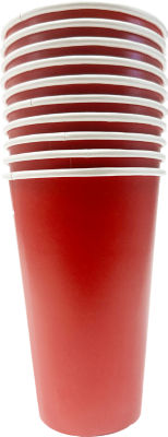 George Home red paper party cups 10pk, UK version