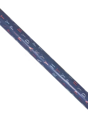 George navy text wrapping paper 3m, UK version