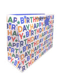 George Male Text XL gift bag, UK version