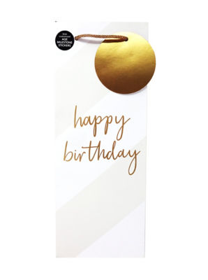 George Milestone Sticker Personalisable Bottle Bag Approx. 32x12.5x12 cm, UK version