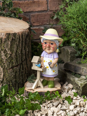 George Home Birdhouse Gnome 11x12.7x23.5cm, UK version