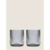 George Home grey ribbed tumbler glass set imported from the UK