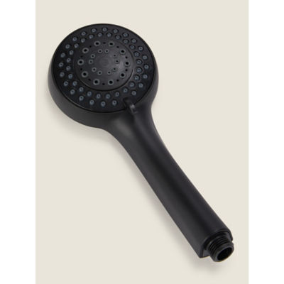 George Home Black 3-Function Bathroom Shower Head