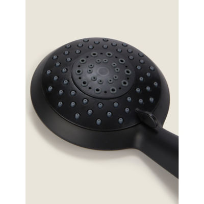 George Home Black 5-Function Shower Head, UK version