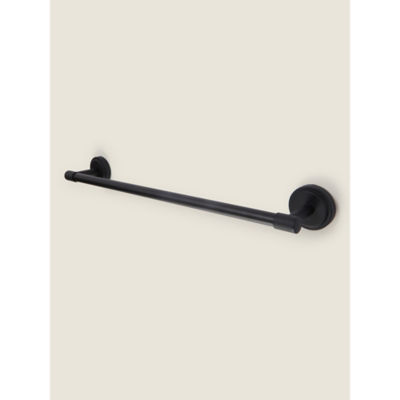 George Home matte black towel rail 50cm, UK version