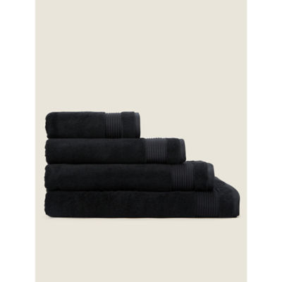 George Home Black Egyptian Cotton Hand Towel, UK version