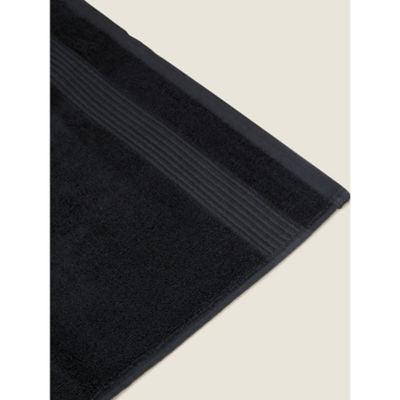George Home Black Egyptian Cotton Hand Towel, UK version