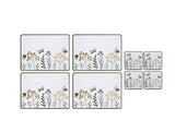 George Home Butterfly Meadow placemat and coaster set, UK version