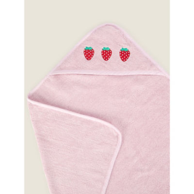 George Home red strawberry hooded towel 75x75cm, UK version
