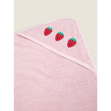 George Home red strawberry hooded towel 75x75cm, UK version