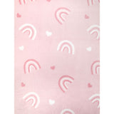 George Home pink heart rainbow fleece throw, UK version