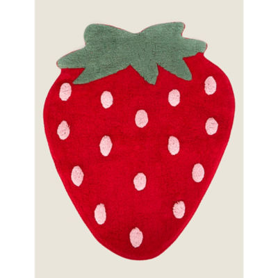 George Home red strawberry rug 65 x 80 cm, UK version