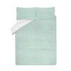 George Home green and white seersucker duvet set for double beds, UK version