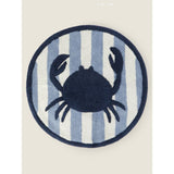 George Home blue crab round bath mat 65x65cm, UK version