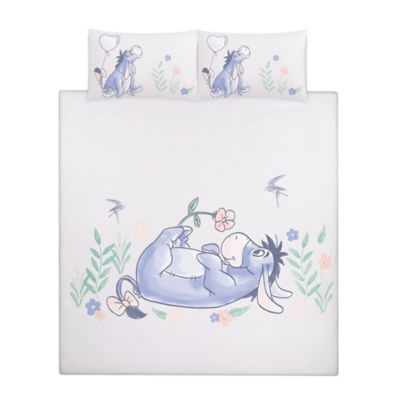 Disney Eeyore floral reversible duvet cover set double - British product