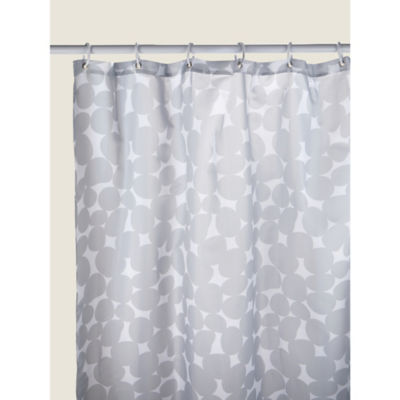 George Home grey pebble shower curtain 180 x 180 cm, UK version