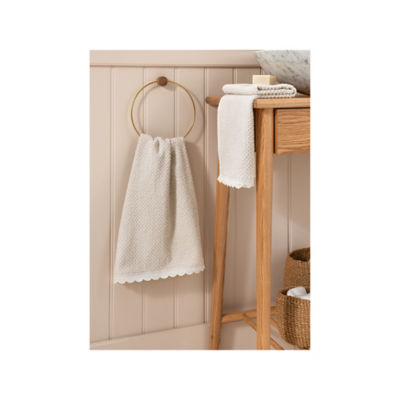 At Home with Stacey Solomon cream guest towel 40 x 60 cm - British product