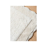 At Home with Stacey Solomon cream crochet scallop edge bath mat 50 x 80 cm - British product