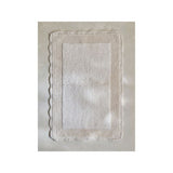At Home with Stacey Solomon cream crochet scallop edge bath mat 50 x 80 cm - British product
